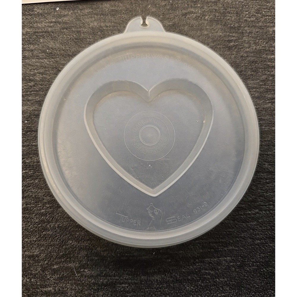 Vtg Tupperware Jel-N-Serve Jello Mold‎ Replacement Heart Insert 631-9